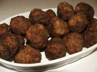 Keftedes or meatballs 